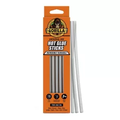 Gorilla Hot Glue ragasztórúd ragasztópisztolyhoz 7 mm × 200 mm, 20 db – univerzális ragasztórúd csomagolt kivitel