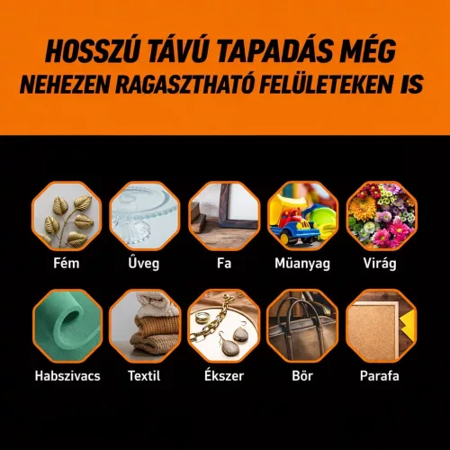 Gorilla Hot Glue Sticks ragasztórúd ragasztópisztolyhoz – hosszú távú tapadás különböző felületeken: fém, üveg, fa, műanyag, textil