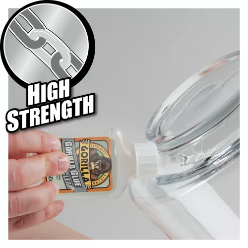 Gorilla Glue Clear nagy szilárdságú ragasztó erős kötés üvegen
