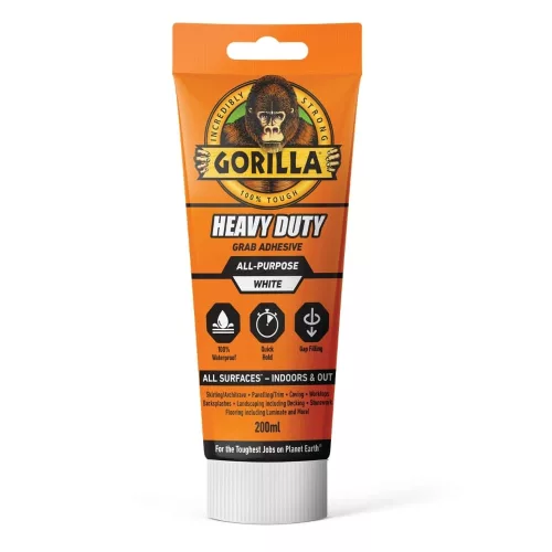 Gorilla Építési ragasztó Gorilla Heavy Duty Grab 200 ml tubus önállóan
