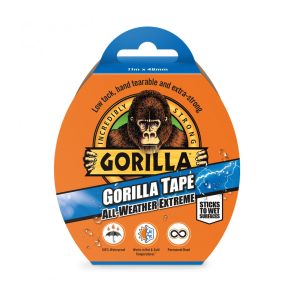   Gorilla Tape All Weather Extreme Fekete Extrém Erős Hőálló Ragasztószalag 11m x 48mm
