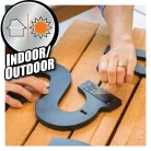 Gorilla Mounting Tape Indoor/Outdoor segítségével kampó rögzítése kültéri fa felületre