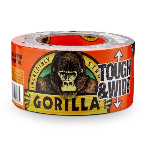 Gorilla Tape Tough & Wide ragasztószalag – extra széles, kültéri használatra tervezett ipari erősségű szalag