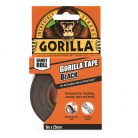 Gorilla Tape Black Handy Roll 9 m x 25 mm fekete ragasztószalag csomagolása elölről nézve