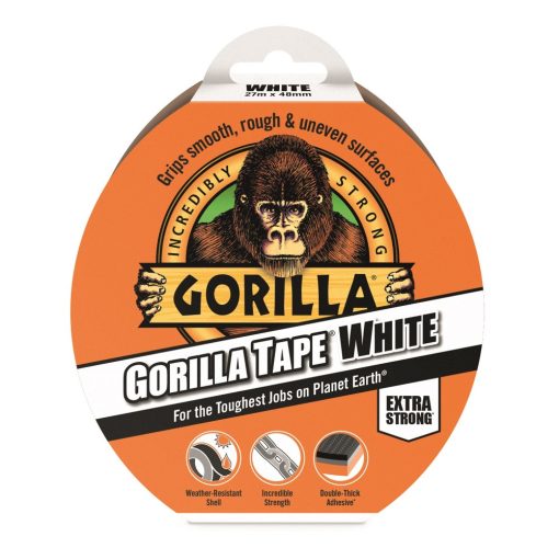 Gorilla Tape White Fehér 27m x 48mm Extra Erős Ragasztószalag