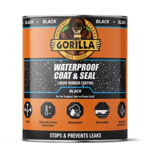 Gorilla Coat & Seal Waterproof Coating & Sealant Black 473 ml