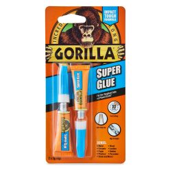 Gorilla Super Glue 2x3g pillanatragasztó csomagolás – extra erős, gyors kötésű ragasztó két kiszerelésben