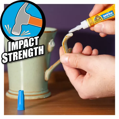 Gorilla Super Glue XL 25g – ütésálló ragasztás különféle felületeken, például fém, fa, kerámia vagy műanyag esetén