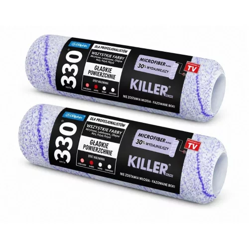 Blue Dolphin Killer mikroszálas festőhenger 25 cm 9 mm 2 db sima felületek festéséhez