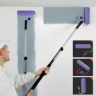 Fal festése 360 fokban forgó festőhenger nyéllel, nehezen elérhető sarkok festése