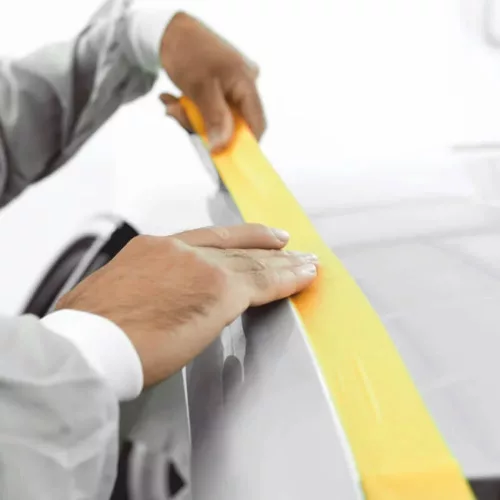 Blue Dolphin Premium WASHI XF7 heat-resistant masking tape for precise masking during automotive painting
