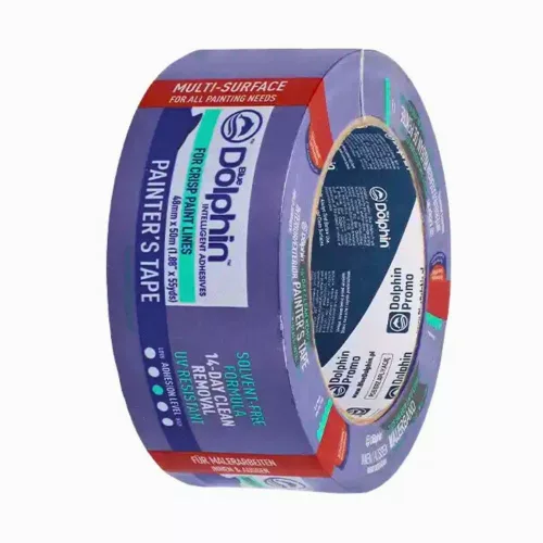 Blue Dolphin kék kül- és beltéri festő-maszkolószalag 48 mm x 50 m, 14 napos UV-állósággal