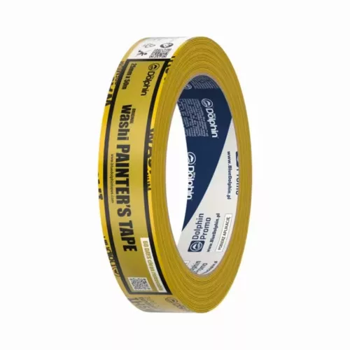 Blue Dolphin Washi Ultra Premium festő maszkoló szalag 25 mm × 50 m termékfotó – elölnézet, eredeti csomagolásban
