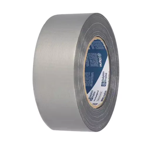 Blue Dolphin Duct Tape grey adhesive tape – 190 micron, 48 mm × 50 m