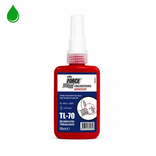 EMS Force TL-70 nagy szilárdságú csavar- és menetrögzítő 50 ml tartós menetes kötésekhez