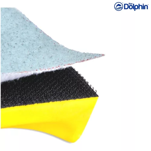 Blue Dolphin hand sanding block set – rectangular, hook & loop, 10 sanding sheets, 70 × 125 mm