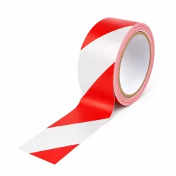 Euro Tape piros-fehér padlójelölő ragasztószalag 48 mm × 33 m figyelmeztető és területjelölő célokra