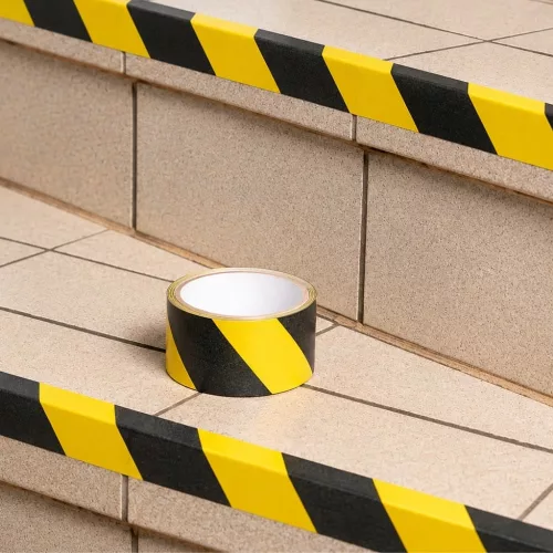 Euro Tape padlójelölő ragasztószalag sárga-fekete 48 mm × 33 m – veszélyjelölő szalag