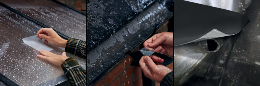 Tető és ereszcsatorna javítása Gorilla Waterproof Patch & Seal Tape vízálló ragasztószalaggal – lyukak és repedések tömítése kültéren