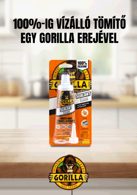 Gorilla Sealant Clear szilikon tömítő: a tartós vízálló tömítés titka