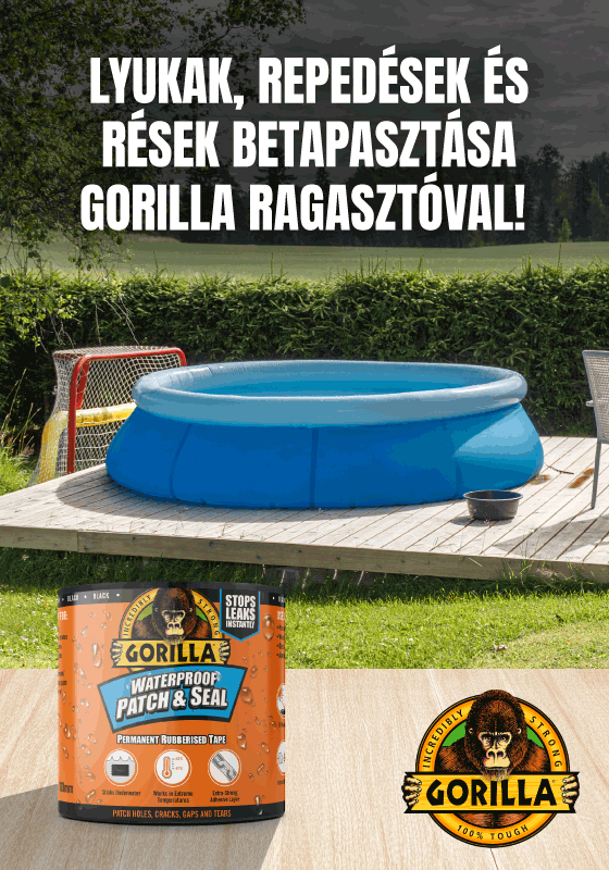 Így használd a Gorilla waterproof patch & seal tape foltozó/tömítő ragasztószalagot